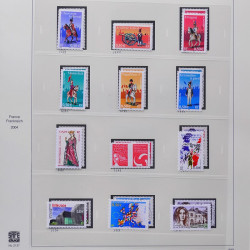 Collection timbres de France 2003-2004 neufs** et oblitérés complet en album Safe.