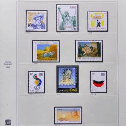 Collection timbres de France 2003-2004 neufs** et oblitérés complet en album Safe.