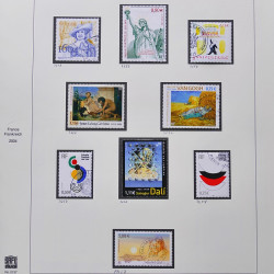 Collection timbres de France 2003-2004 neufs** et oblitérés complet en album Safe.