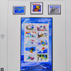 Collection timbres de France 2003-2004 neufs** et oblitérés complet en album Safe.