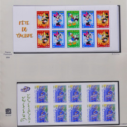 Collection timbres de France 2003-2004 neufs** et oblitérés complet en album Safe.
