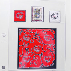 Collection timbres de France 2007-2008 neufs** et oblitérés complet en album Safe.