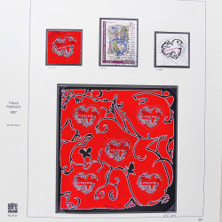 Collection timbres de France 2007-2008 neufs** et oblitérés complet en album Safe.