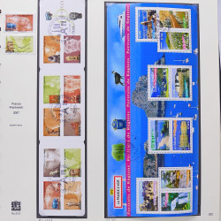 Collection timbres de France 2007-2008 neufs** et oblitérés complet en album Safe.
