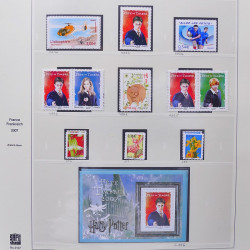 Collection timbres de France 2007-2008 neufs** et oblitérés complet en album Safe.