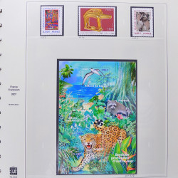 Collection timbres de France 2007-2008 neufs** et oblitérés complet en album Safe.