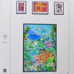 Collection timbres de France 2007-2008 neufs** et oblitérés complet en album Safe.