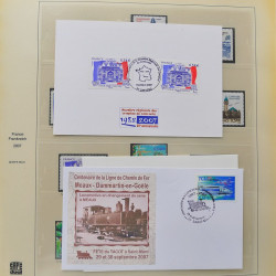 Collection timbres de France 2007-2008 neufs** et oblitérés complet en album Safe.