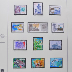 Collection timbres de France 2007-2008 neufs** et oblitérés complet en album Safe.