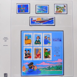 Collection timbres de France 2007-2008 neufs** et oblitérés complet en album Safe.