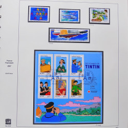 Collection timbres de France 2007-2008 neufs** et oblitérés complet en album Safe.