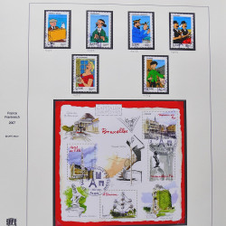 Collection timbres de France 2007-2008 neufs** et oblitérés complet en album Safe.