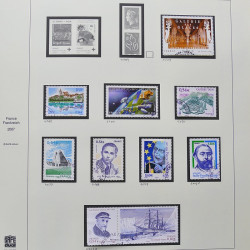 Collection timbres de France 2007-2008 neufs** et oblitérés complet en album Safe.