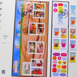Collection timbres de France 2007-2008 neufs** et oblitérés complet en album Safe.