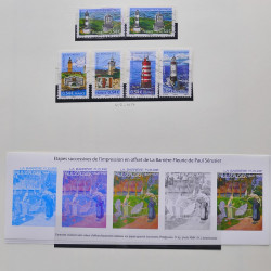 Collection timbres de France 2007-2008 neufs** et oblitérés complet en album Safe.