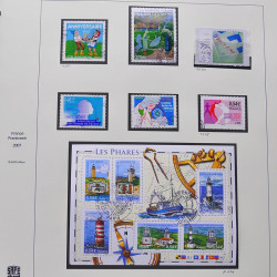 Collection timbres de France 2007-2008 neufs** et oblitérés complet en album Safe.