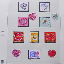Collection timbres de France 2007-2008 neufs** et oblitérés complet en album Safe.