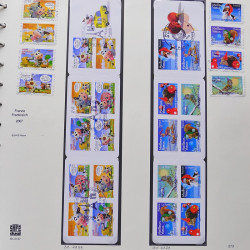 Collection timbres de France 2007-2008 neufs** et oblitérés complet en album Safe.