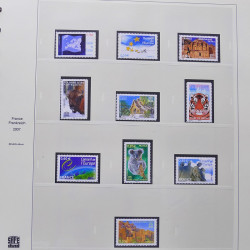 Collection timbres de France 2007-2008 neufs** et oblitérés complet en album Safe.