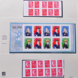 Collection timbres de France 2007-2008 neufs** et oblitérés complet en album Safe.