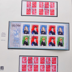 Collection timbres de France 2007-2008 neufs** et oblitérés complet en album Safe.