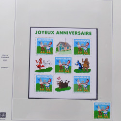 Collection timbres de France 2007-2008 neufs** et oblitérés complet en album Safe.