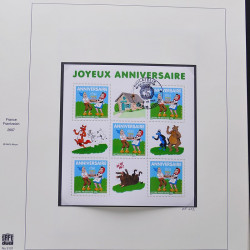 Collection timbres de France 2007-2008 neufs** et oblitérés complet en album Safe.