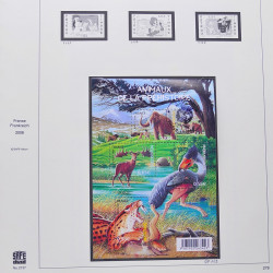 Collection timbres de France 2007-2008 neufs** et oblitérés complet en album Safe.