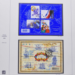 Collection timbres de France 2007-2008 neufs** et oblitérés complet en album Safe.