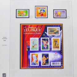 Collection timbres de France 2007-2008 neufs** et oblitérés complet en album Safe.