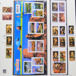 Collection timbres de France 2007-2008 neufs** et oblitérés complet en album Safe.