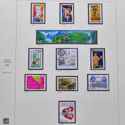 Collection timbres de France 2007-2008 neufs** et oblitérés complet en album Safe.