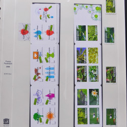 Collection timbres de France 2007-2008 neufs** et oblitérés complet en album Safe.