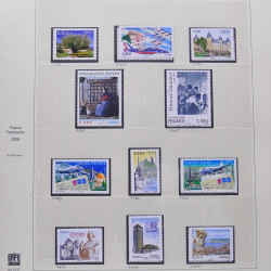 Collection timbres de France 2007-2008 neufs** et oblitérés complet en album Safe.