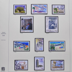 Collection timbres de France 2007-2008 neufs** et oblitérés complet en album Safe.