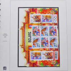 Collection timbres de France 2007-2008 neufs** et oblitérés complet en album Safe.