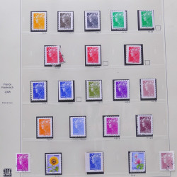 Collection timbres de France 2007-2008 neufs** et oblitérés complet en album Safe.