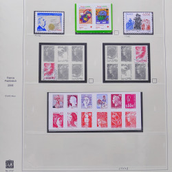 Collection timbres de France 2007-2008 neufs** et oblitérés complet en album Safe.