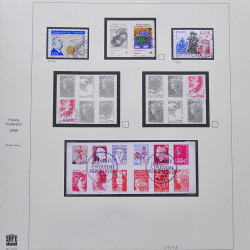 Collection timbres de France 2007-2008 neufs** et oblitérés complet en album Safe.