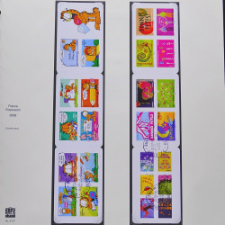 Collection timbres de France 2007-2008 neufs** et oblitérés complet en album Safe.