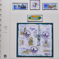 Collection timbres de France 2007-2008 neufs** et oblitérés complet en album Safe.