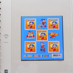 Collection timbres de France 2007-2008 neufs** et oblitérés complet en album Safe.