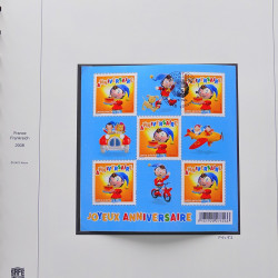 Collection timbres de France 2007-2008 neufs** et oblitérés complet en album Safe.