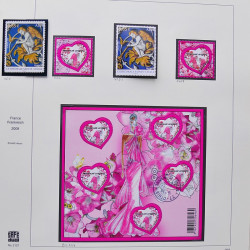 Collection timbres de France 2009-2011 neufs** et oblitérés complet en album Safe.