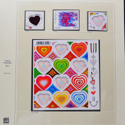 Collection timbres de France 2009-2011 neufs** et oblitérés complet en album Safe.