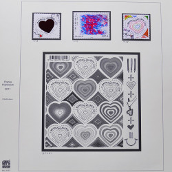 Collection timbres de France 2009-2011 neufs** et oblitérés complet en album Safe.