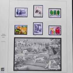 Collection timbres de France 2009-2011 neufs** et oblitérés complet en album Safe.