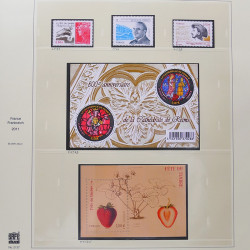 Collection timbres de France 2009-2011 neufs** et oblitérés complet en album Safe.