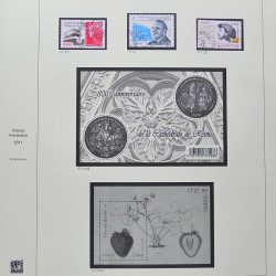 Collection timbres de France 2009-2011 neufs** et oblitérés complet en album Safe.