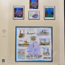 Collection timbres de France 2009-2011 neufs** et oblitérés complet en album Safe.